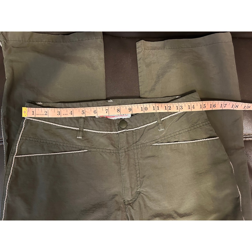 VTG Rare 90s Urban Life Olive Green Zip Side Pants. Women's Size 7. - Picture 7 of 13